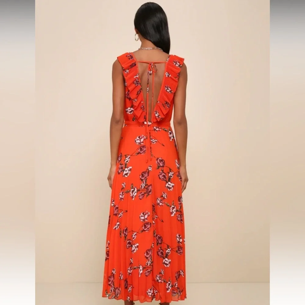 Lulus Ruffle Floral Dress - Picture 2 of 7